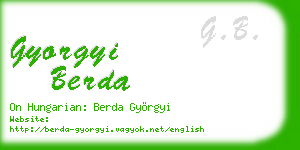 gyorgyi berda business card